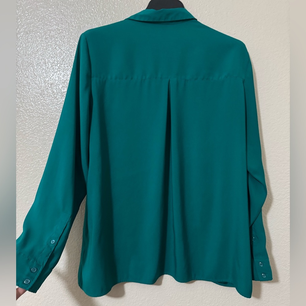 Express Emerald Green “portofino” Button Down Shirt - Picture 3 of 4